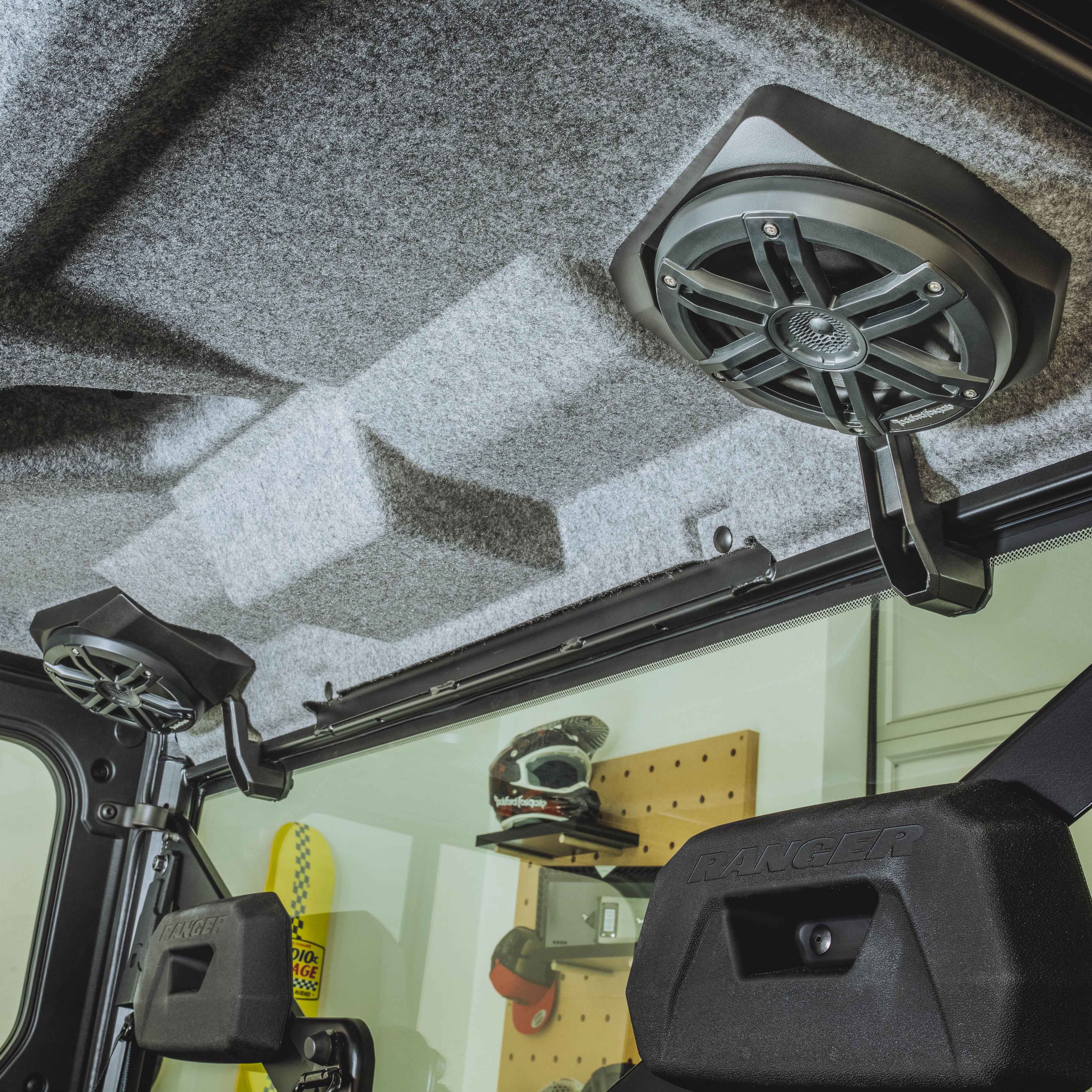 Rockford 6.5 Marine Speakers & Front/Rear Pods Dash Kit 2018+ Polaris Ranger - Image 5