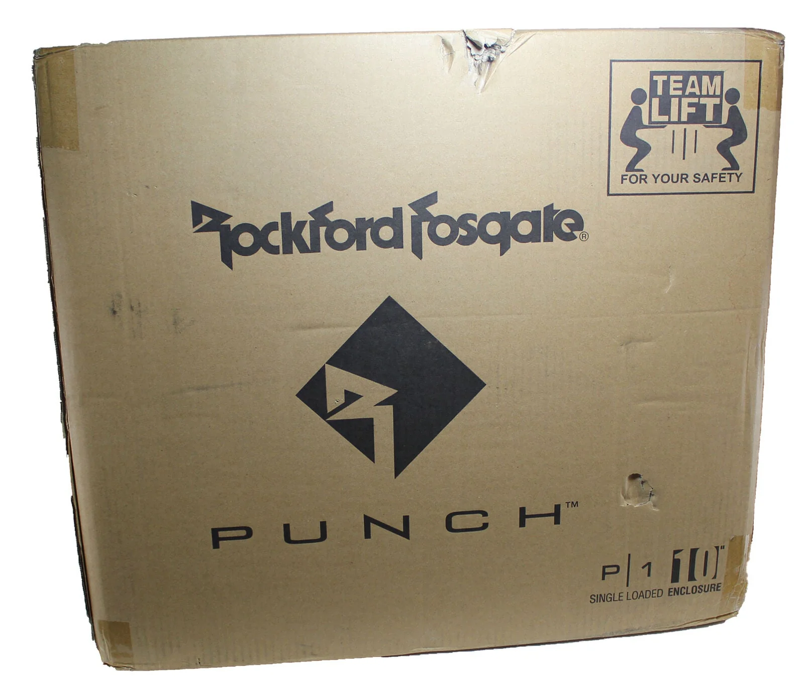Rockford Fosgate Punch Single P1 10" 500W 4 Ohm Loaded Woofer Enclosure P1-1X10 - Image 7