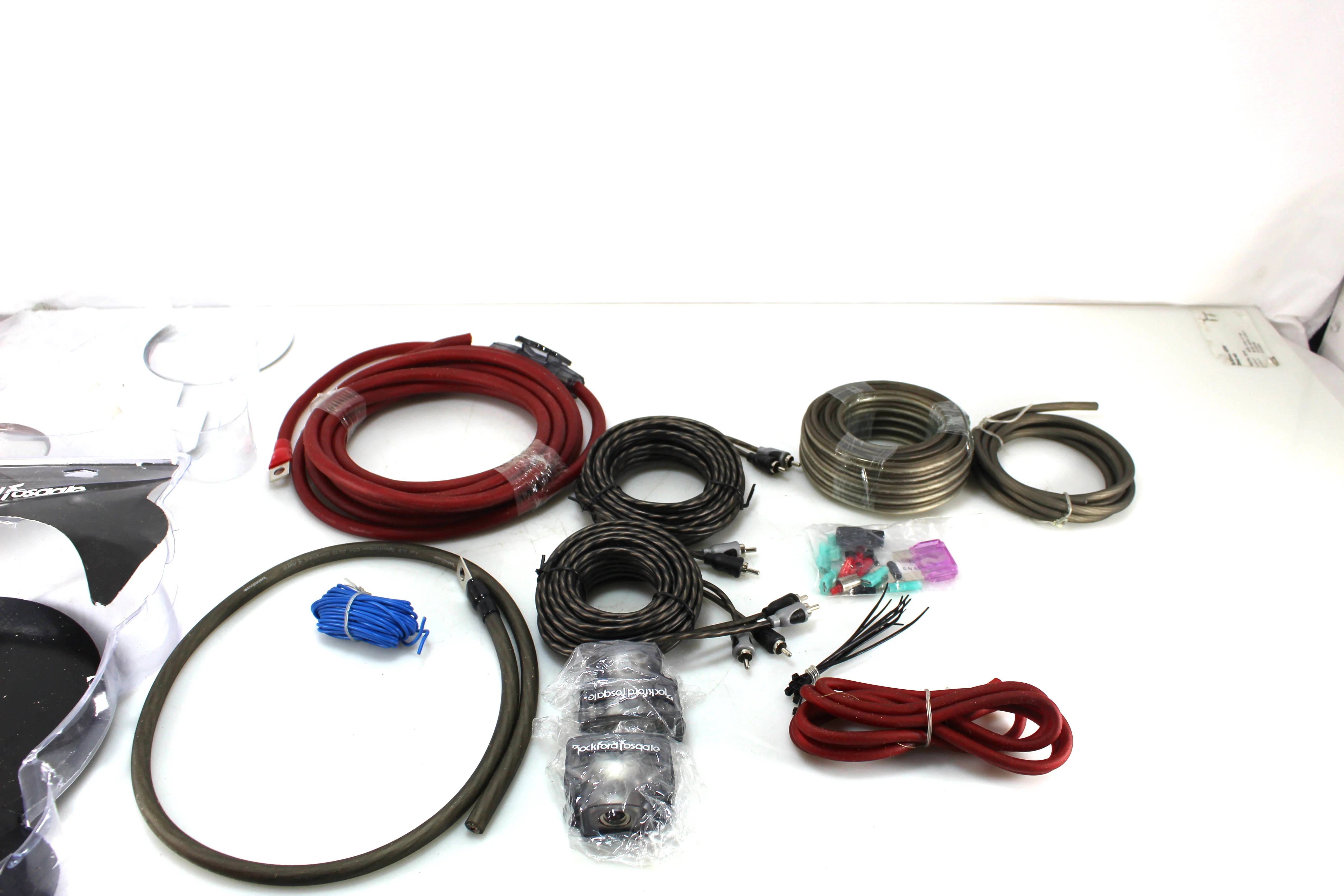 Rockford Fosgate RFK4D 4 Gauge PC-OFC Complete Dual Amplifier Install Kit OPEN BOX - Image 4