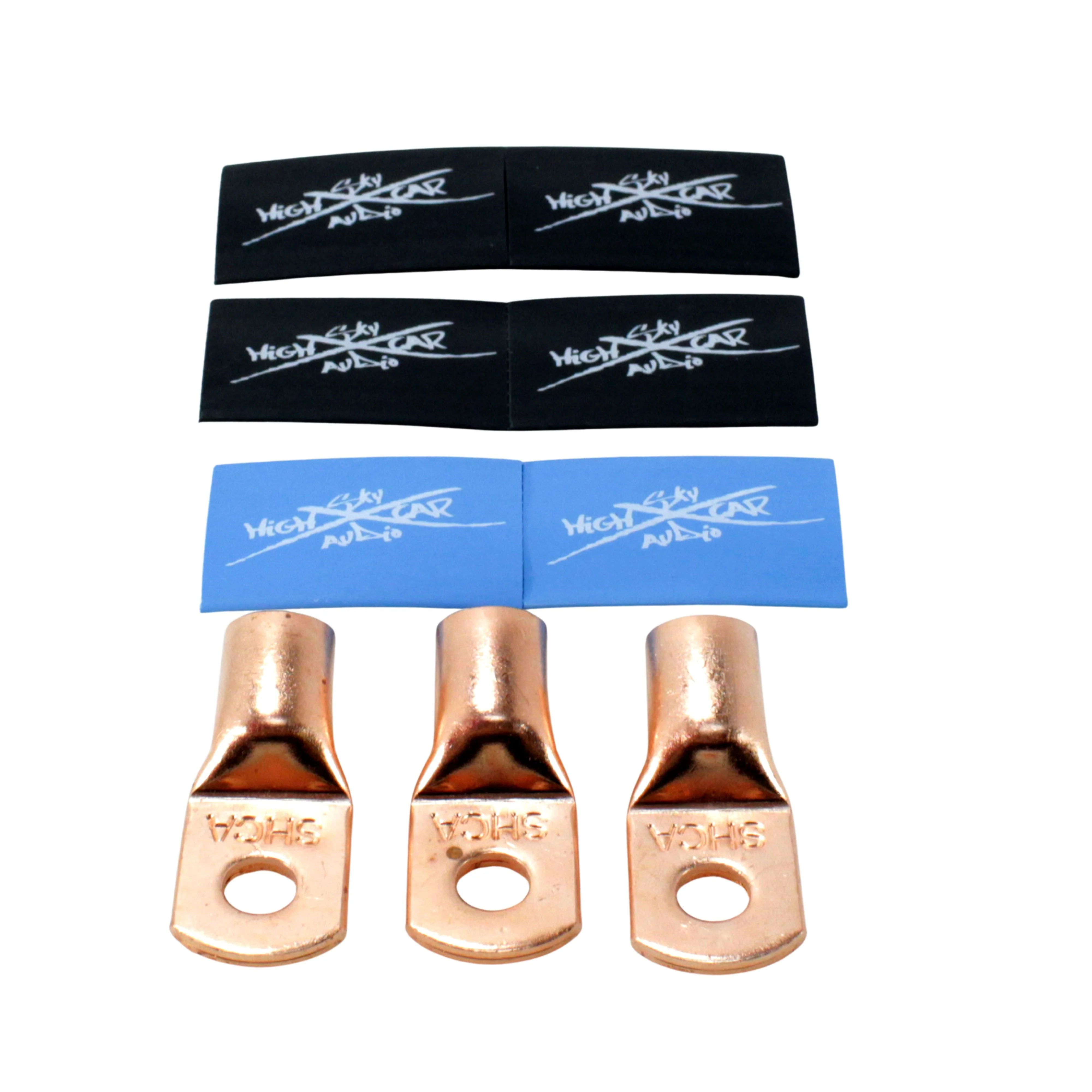 Sky High Car Audio BIG 3 Wiring Upgrade Kit OFC 0 Ga Blue Power Black Ground - Image 3