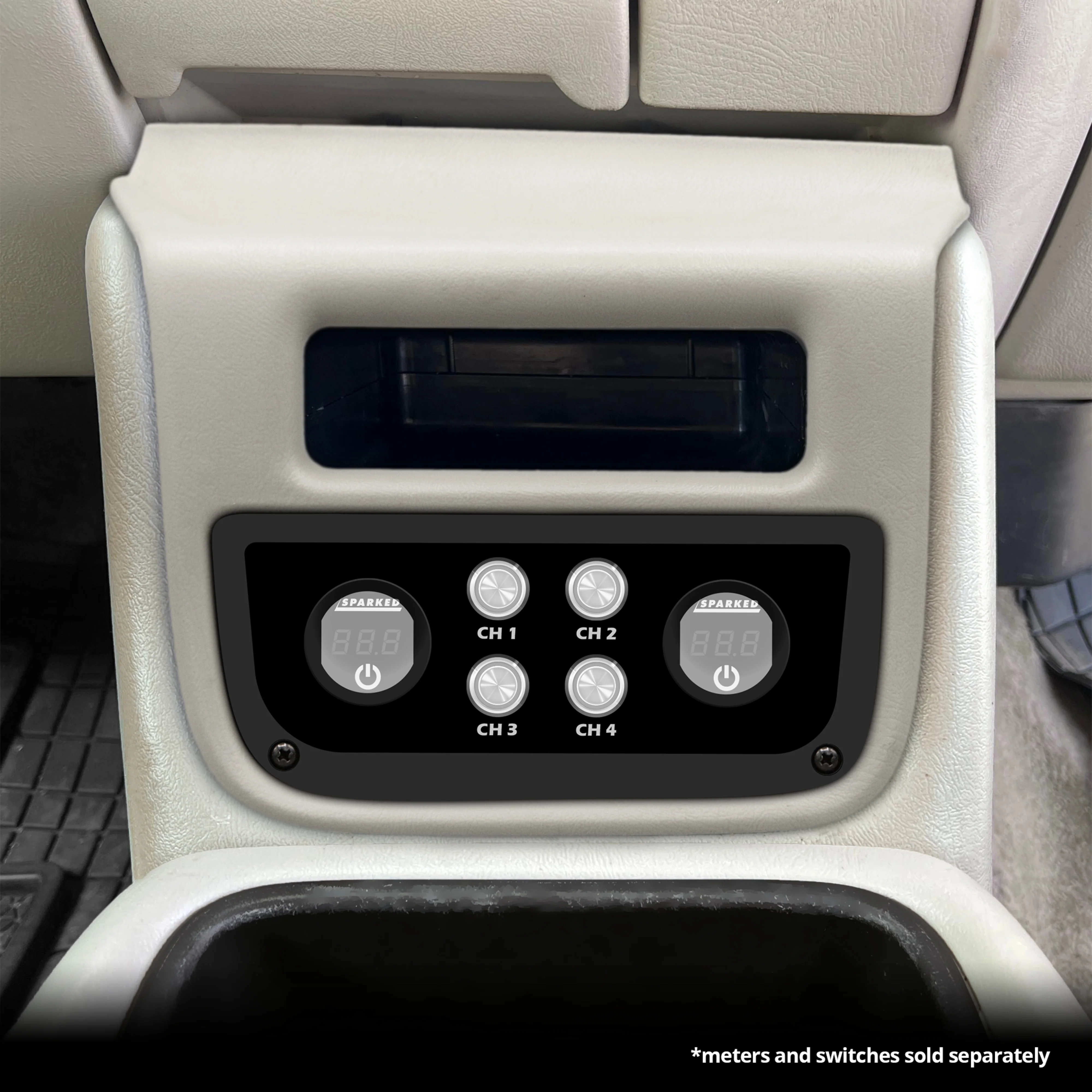 Sparked Innovations Console Switch Panel Dual Sparked Meter for 99-02 GM Truck - Image 2