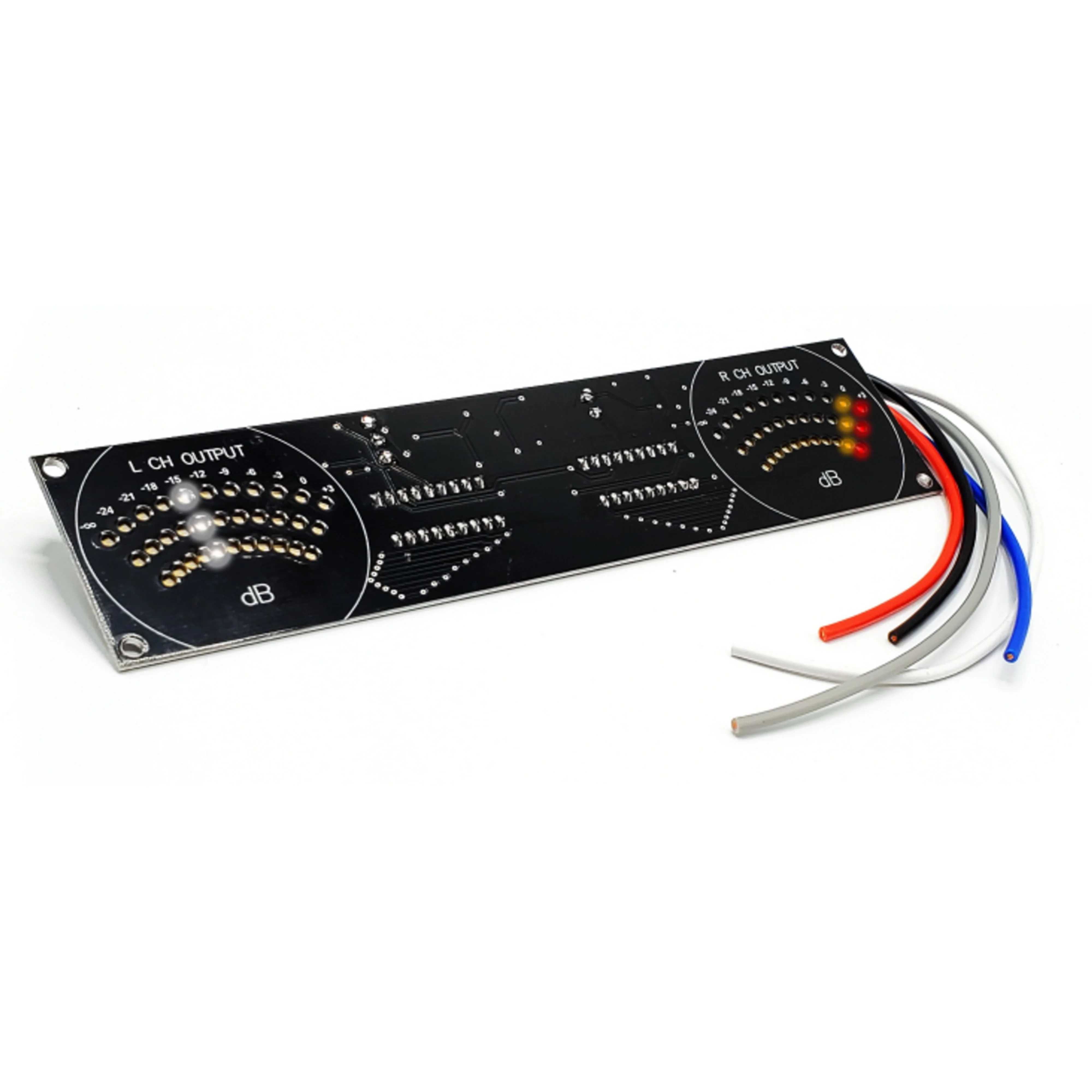 Steve Meade Designs Real-Time Response Clipping Volume Unit Meter VU-DIN-WHITE