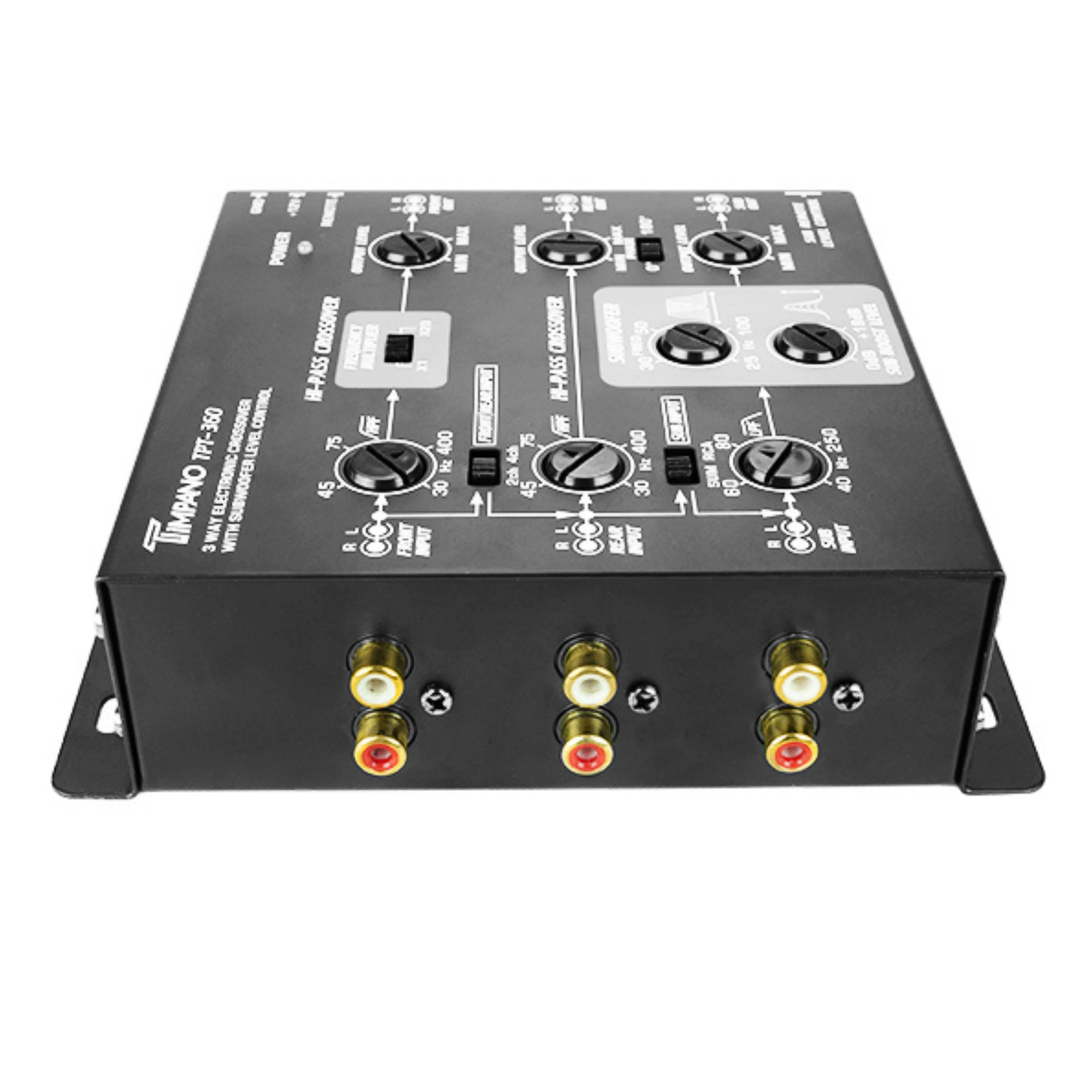 Timpano 3-Way Electronic Crossover 2/4/6 Channel Input 5-Volt RCA Output TPT-360 - Image 4