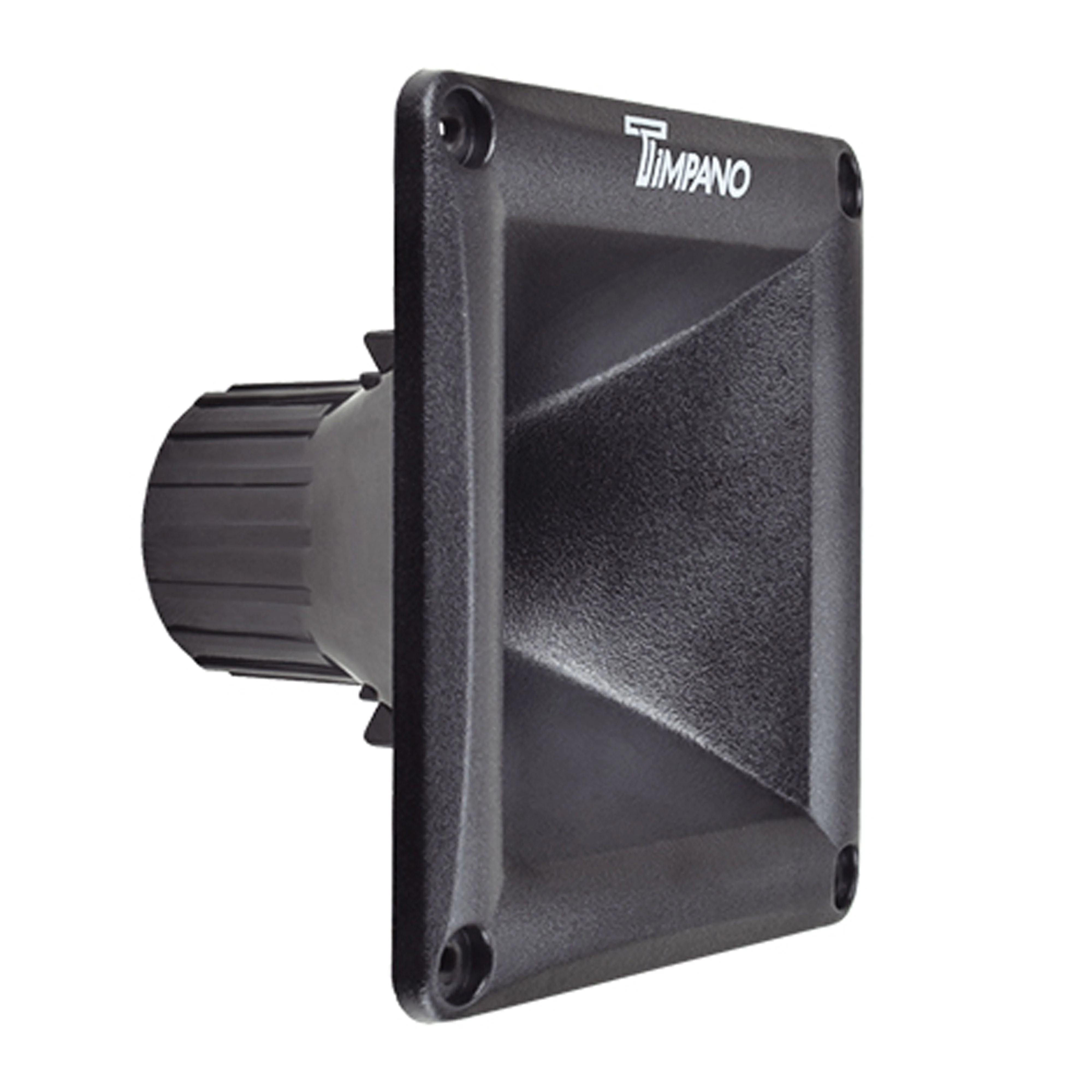 Timpano 1 Inch Exit Slim Screw On 4.5" x 4.5" Trumpet Horn Black TPT-HL11-25