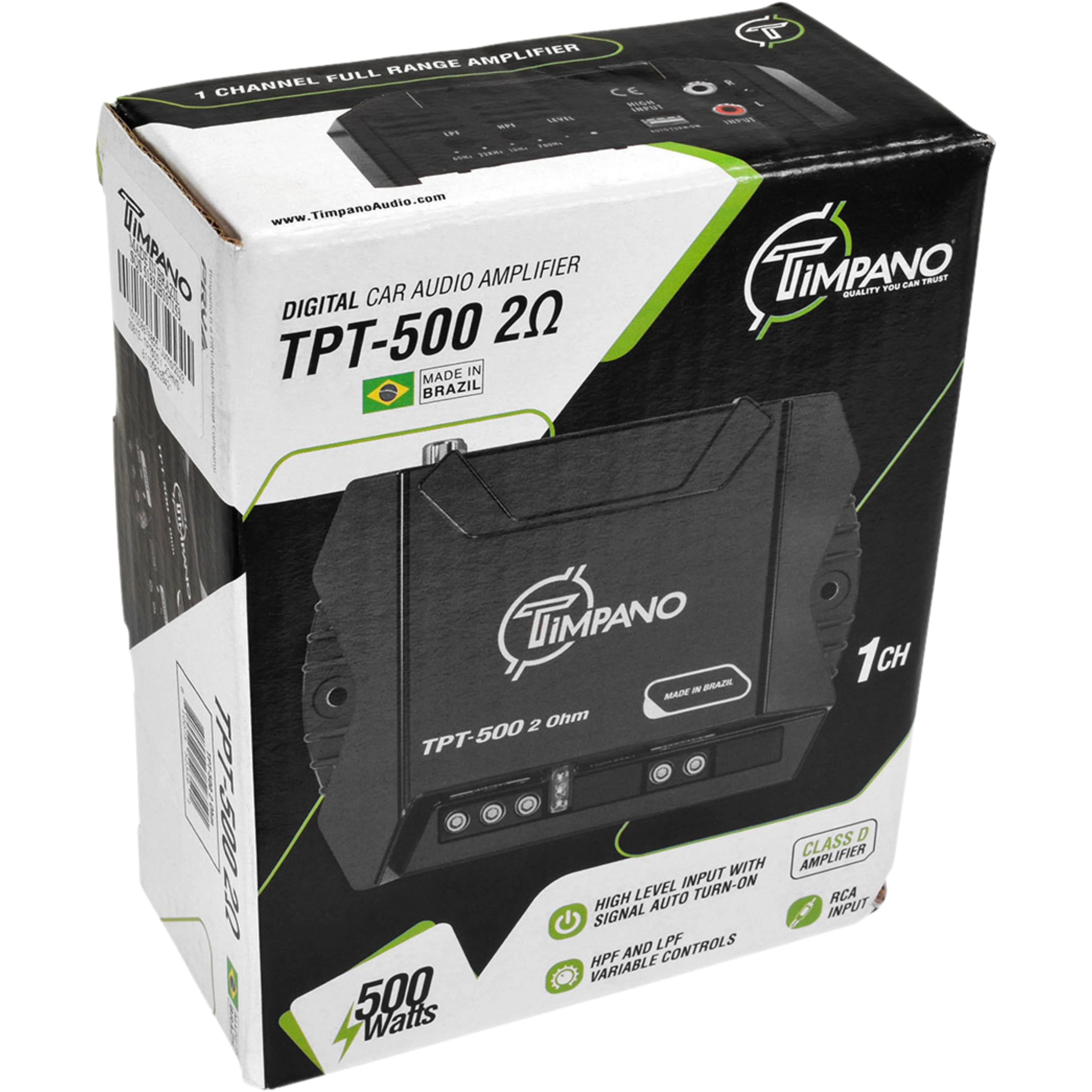 Timpano Compact 500W 2-Ohm Class-D Fullrange Monoblock Amplifier / TPT-500-2 - Image 7
