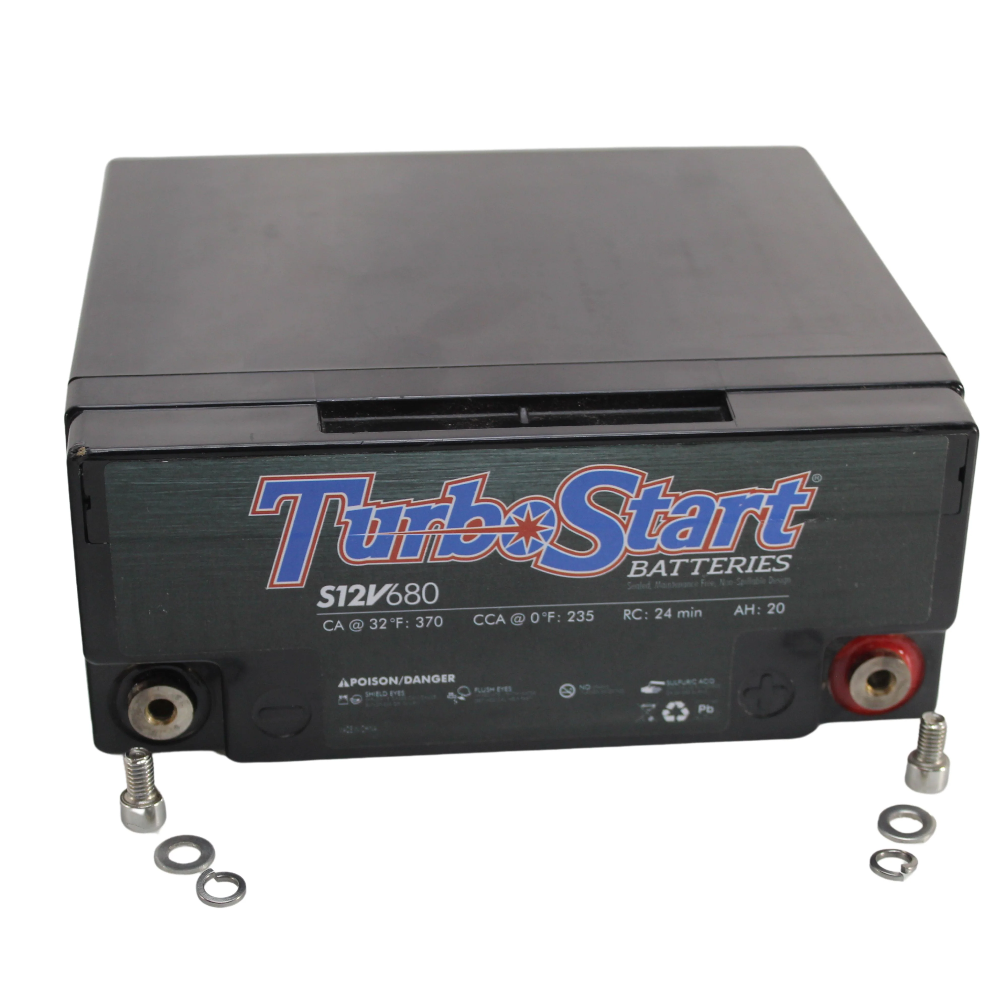Turbo Start 12V AGM B-Stock Battery 370 Crank Amps Sealed  S12V680 - Image 4