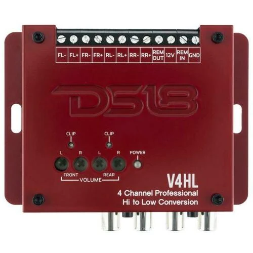 DS18 V4HL 4 Ch Line Out Converter High-Level Speaker Signal Low-Level - Image 3