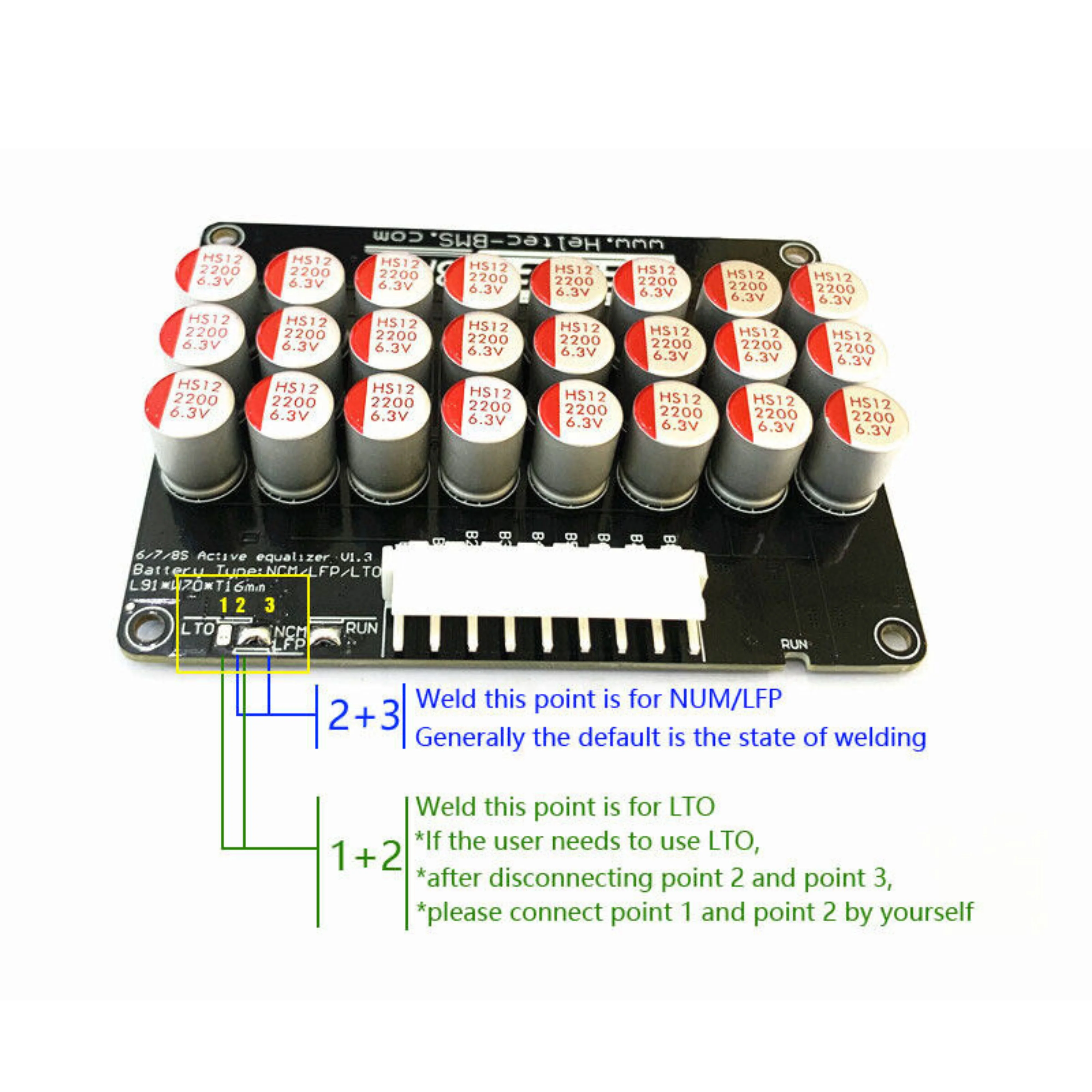 XS Power 6 Cell 40AH Lithium Bank 2.3V + 6 Cell Buss Bar Kit + Balancer - Image 6