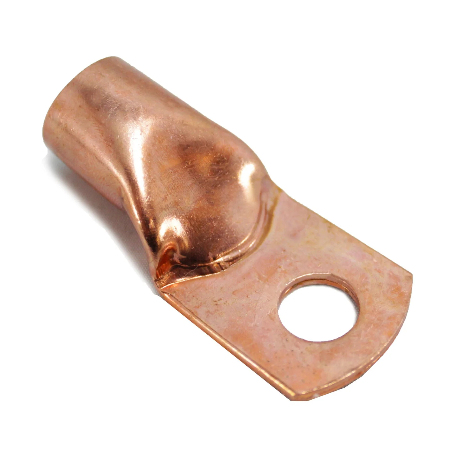 XS Power 1/0 Gauge Copper Lug Terminal Rings with Black Heat Shrink Wrap RT0G-BK - Image 2