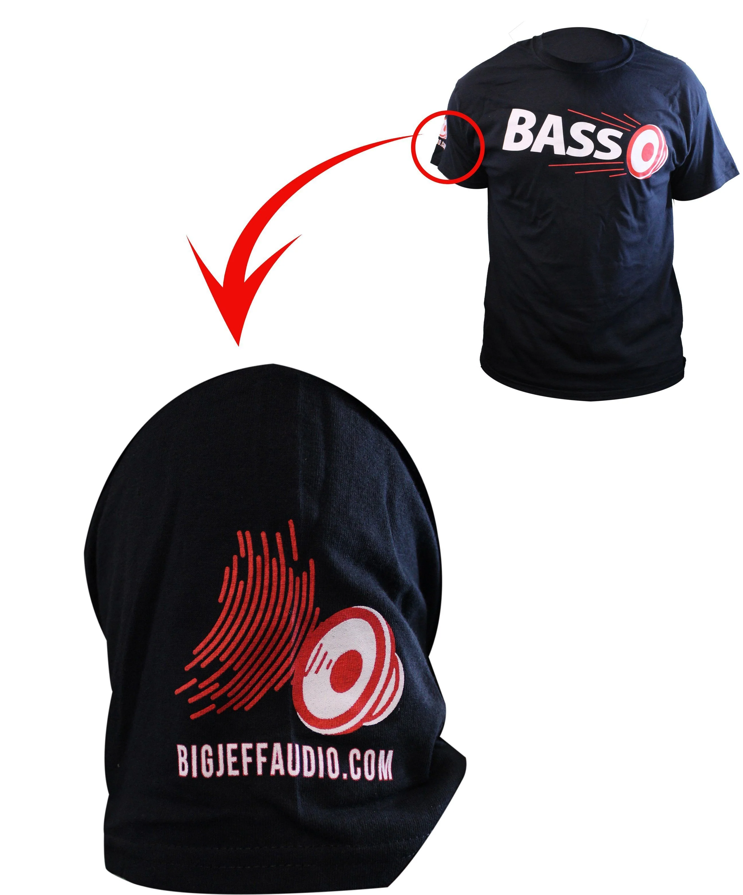 Official Big Jeff Audio BASS Logo T-Shirt Big Jeff Audio Merchandise - Image 2