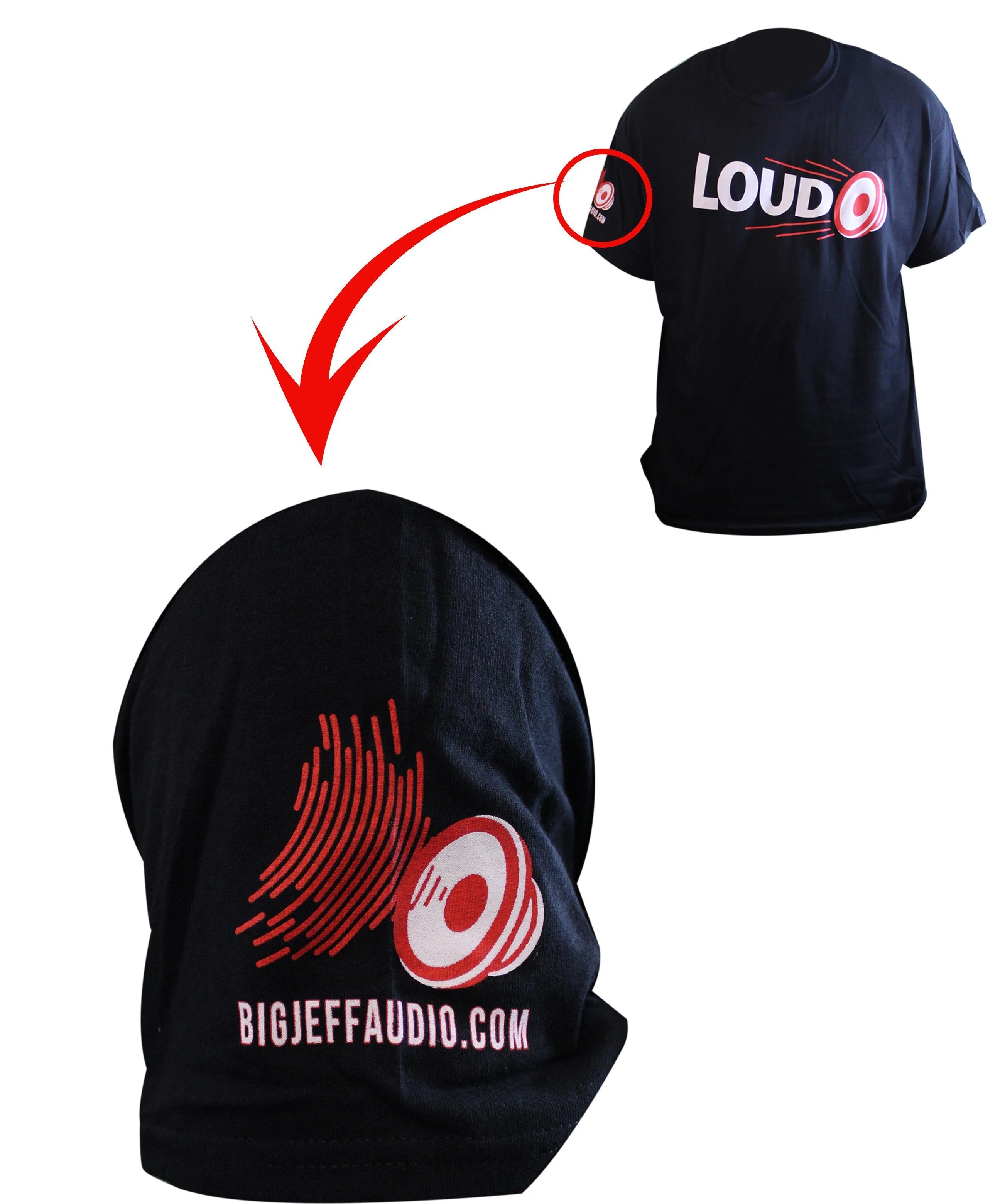 Official Big Jeff Audio LOUD Logo T-Shirt Big Jeff Audio Merchandise - Image 2